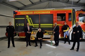 Feuerwehr Bremerhaven: FW Bremerhaven: Feuerwehr Bremerhaven erhält Sachspenden in Höhe von 26.000 EUR von der ÖVB