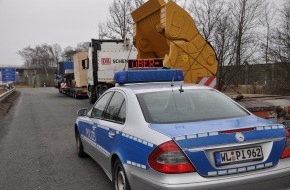 Polizeiinspektion Harburg: POL-WL: Erhöhtes Schwerlastverkehrsaufkommen auf der B 404 zwischen der Autobahnabfahrt  Handorf und der A 25 bei Geesthacht