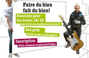 Migros-Genossenschafts-Bund Direktion Kultur und Soziales: Journée du bénévolat - 5 décembre 2012 : Le concours x-puissance-coeur pour les écoles 2012/2013 du Pour-cent culturel Migros cherche des chansons sur le thème du bénévolat / ...