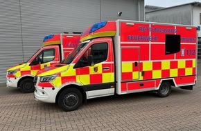 Feuerwehr Minden: FW Minden: Rettungswagen mit modernisierter Technik und im neuen Design