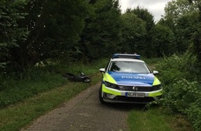 Polizeiinspektion Nienburg / Schaumburg: POL-NI: Rollerdiebstahl endet mit Sachschaden und ohne Verletzte