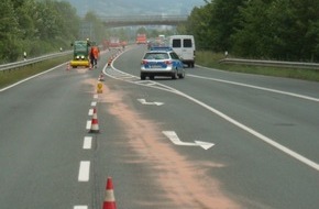 Polizeiinspektion Hameln-Pyrmont/Holzminden: POL-HOL: Ölspur auf der Bundesstraße 64 zwischen Bülte und Nordstraße: 500 mtr. lange Ölspur verursacht Verkehrsbehinderungen und aufwändige Säuberung - Verursacher bisher unbekannt -