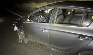 Polizeidirektion Landau: POL-PDLD: B10/LD-Nord - Alkoholisiert gegen Schutzplanke und Bordstein