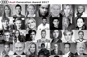 Edition Sportiva GmbH: Aktualisierung: Moderator, Facebook Link & Bildmaterial Vorberichterstattung / Audi Generation Award am 13. Dezember 2017 Hotel Bayerischer Hof / Moderation - Kai Pflaume