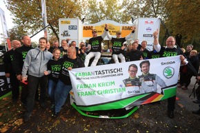 FABIANtastisch! Fabian Kreim und Frank Christian gewinnen ersten deutschen Meistertitel mit SKODA AUTO Deutschland (FOTO)