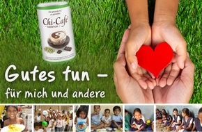 Dr. Jacob's Medical GmbH: Chi-Cafe balance: Die gesunde Kaffee-Alternative für ein gutes Bauchgefühl / Gutes tun für mich und andere - mit jedem Chi-Cafe einem Kind in Not eine Mahlzeit spenden. In Apotheken erhältlich