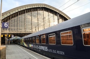 Train4you Vertriebs GmbH: Nur beim Urlaubs-Express: Autoreisezüge nach Österreich / Marktführer Train4you veröffentlicht Sommerprogramm 2024 / Exklusive Verbindungen nach Innsbruck, Villach und München