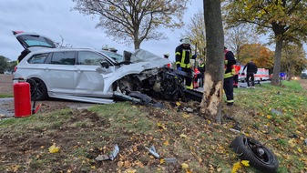 Freiwillige Feuerwehr Südheide: FW Südheide: Missglücktes Überholmanöver auf der L240 zwischen Beckedorf und Huxahl führt erneut zu schwerem Unfall