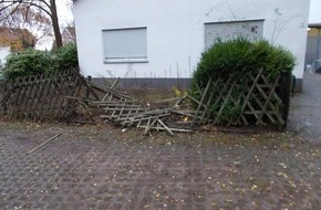 Polizeipräsidium Westpfalz: POL-PPWP: In Zaun gekracht und geflüchtet