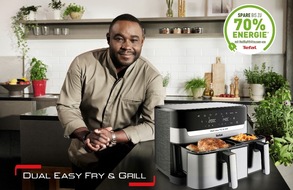 Tefal: Alles in einem – doppelter Genuss, unendliche Vielfalt: Die neue Dual Easy Fry & Grill Heißluftfritteuse von Tefal