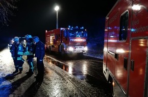 Feuerwehr Altenbeken: FW-PB: Verkehrsunfall auf der L755