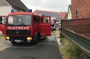 Freiwillige Feuerwehr Lügde: FW Lügde: Kellerbrand beschäftigt Feuerwehr Lügde