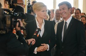 SAT.1: "Hohe Diplomatie auf Kuschelkurs": Veronica Ferres als verliebte Kanzlerin in der SAT.1-Event-Komödie "Die Staatsaffäre" - am Dienstag, 2. September 2014, um 20:15 Uhr (FOTO)