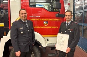 Kreisfeuerwehr Oldenburg: FW-OLL: F&uuml;hrungswechsel bei der Ortsfeuerwehr Gro&szlig;enkneten
