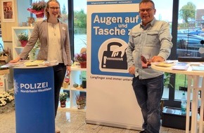 Kreispolizeibehörde Höxter: POL-HX: Polizei warnt vor Taschendiebstahl / Tipps und persönliche Beratung zum Schutz vor Dieben