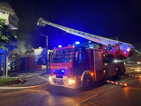 KFV Bodenseekreis: Brand im Döner-Imbiß - Feuerwehr verhindert Übergreifen auf Wohnhaus