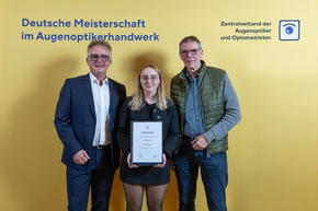 Fin Ronan Poll aus Mecklenburg-Vorpommern ist Deutschlands bester Nachwuchs-Augenoptiker 2025