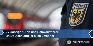 Bundespolizeidirektion München: Bundespolizeidirektion München: Alles umsonst? Schadenssumme 3.765,71EUR - 27-Jähriger dürfte da etwas missverstanden haben