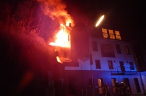 Polizeidirektion Koblenz: POL-PDKO: Brand eines Mehrfamilienhauses