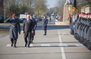 PIZ Heer: Bundespräsident besucht Fallschirmjägerregiment 31 in Seedorf