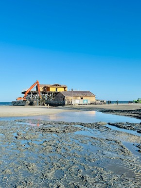St. Peter-Ording: Abriss der alten Strandbar 54
