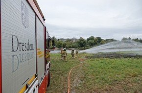 Feuerwehr Dresden: FW Dresden: Starke Rauchentwicklung bei Wiesenbrand