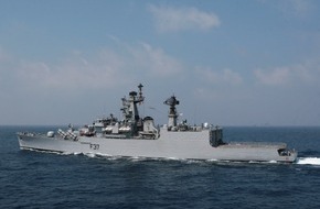 Presse- und Informationszentrum Marine: Deutsche Marine - Pressemeldung: Indische Fregatte besucht Deutschland - Seltener Gast in Bremerhaven