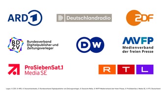 ZDF: ARD, Deutschlandradio, ProSiebenSat.1, RTL Deutschland, Deutsche Welle, ZDF, BDZV und MVFP: Medienunternehmen und -verb&auml;nde wenden sich gegen amerikanische VISA-Pl&auml;ne f&uuml;r Korrespondenten
