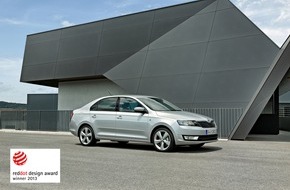 Skoda Auto Deutschland GmbH: SKODA Rapid mit 'red dot' Designpreis ausgezeichnet (BILD)