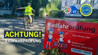 Polizei Gütersloh: POL-GT: Fahrradprüfung an der Violenbachschule Borgholzhausen Standort Nord