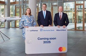 Mastercard Deutschland: Lufthansa Group und Miles & More gehen neue Partnerschaft mit Deutsche Bank und Mastercard ein