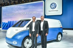 VW Volkswagen Nutzfahrzeuge AG: Volkswagen Commercial Vehicles at the IAA 2018 / CEO Dr Thomas Sedran presents solutions for sustainable mobility