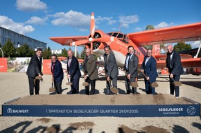 Erster Spatenstich im neuen Segelflieger Quartier Berlin: BAUWERT AG startet Großvorhaben mit Bau der ersten beiden Wohngebäude „Arthur“ und „Thekla“