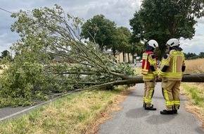 Freiwillige Feuerwehr Alpen: FW Alpen: Umgestürzter Baum blockiert Xantener Straße