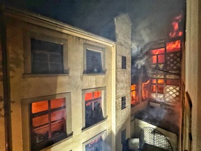 FW Konstanz: Gebäudebrand in Konstanzer Altstadt