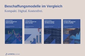 enPORTAL GmbH: enPORTAL präsentiert vier neue Informationsbroschüren zu digitalen Einkaufsmodellen für Strom und Gas