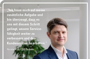 Techem GmbH: Bekenntnis zu Kunden- und Serviceorientierung: Techem CSO Nicolai Kuß mit erweitertem Verantwortungsbereich