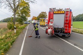 FW Flotwedel: Mehrere Verletzte nach Verkehrsunfall auf B214