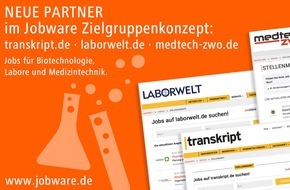Jobware GmbH: Jobbörsen in der Hochtechnologie / Jobware-Kunden profitieren von Kooperation mit BIOCOM AG
