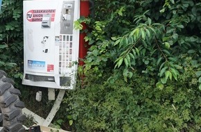 Polizei Minden-Lübbecke: POL-MI: Zigarettenautomat gesprengt