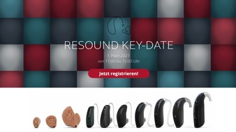 GN Hearing GmbH: ReSound Key-Date präsentiert smartes Premium-Hören für alle: Online-Konferenz am 1. März stellt neue Hörgerätefamilie ReSound Key vor