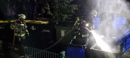 Freiwillige Feuerwehr Werne: FW-WRN: FEUER_1 - LZ1- brennen Müllcontainer