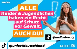 UNICEF Deutschland: UNICEF und STRÖER: TikToker*innen unterstützen Kinderrechte-Kampagne