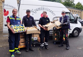 THW-HH MV SH: Abschlussmeldung THW-Bundesjugendlager - Rückbau in Rekordzeit beendet / Übergabe Lebensmittelspende an die &quot;Tafel Neumünster