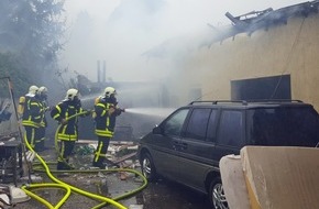 Feuerwehr Gelsenkirchen: FW-GE: Explosion in Gelsenkirchen Resse sorgt für Großeinsatz von Feuerwehr und THW / Eine tote Person nach Explosion in Gelsenkirchen Resse.