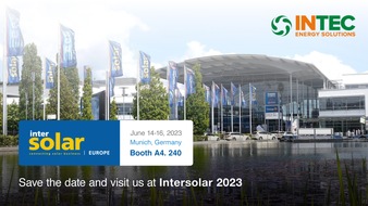 INTEC Energy Solutions: INTEC Energy Solutions is ready to participate in INTERSOLAR Europe 2023