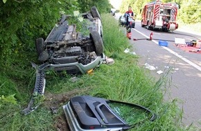 Polizei D&uuml;ren: POL-DN: Alleinunfall auf der L366 - Autofahrerin schwer verletzt