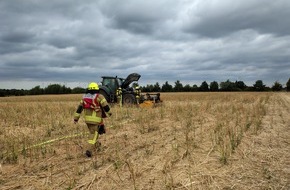 Freiwillige Feuerwehr Gangelt: FW Gangelt: Brand einer landwirtschaftlichen Maschine