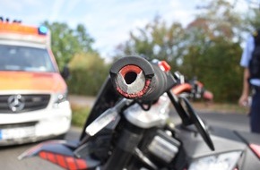 Polizei Mönchengladbach: POL-MG: Überhöhte Geschwindigkeit: Motorradfahrer schwer verletzt