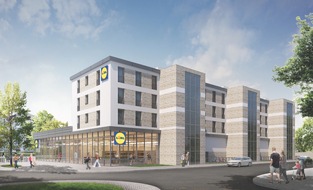 Lidl: Lidl-Innovation auf der Bautec: Erste Filiale mit Wohnungen in serieller Modulbauweise / Lidl und Bauunternehmen Max Bögl stellen strategische Partnerschaft und erstes Projekt vor (FOTO)